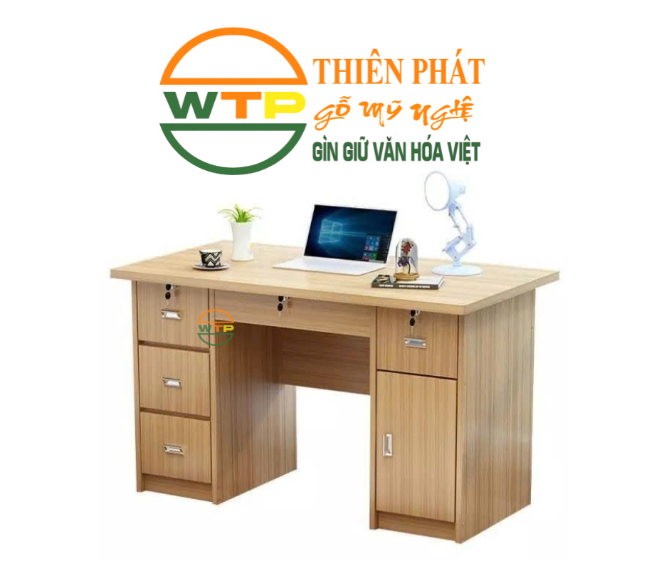 Bàn làm việc văn phòng bằng gỗ có nhiều kích thước phù hợp với nhiều nhu cầu khác nhau